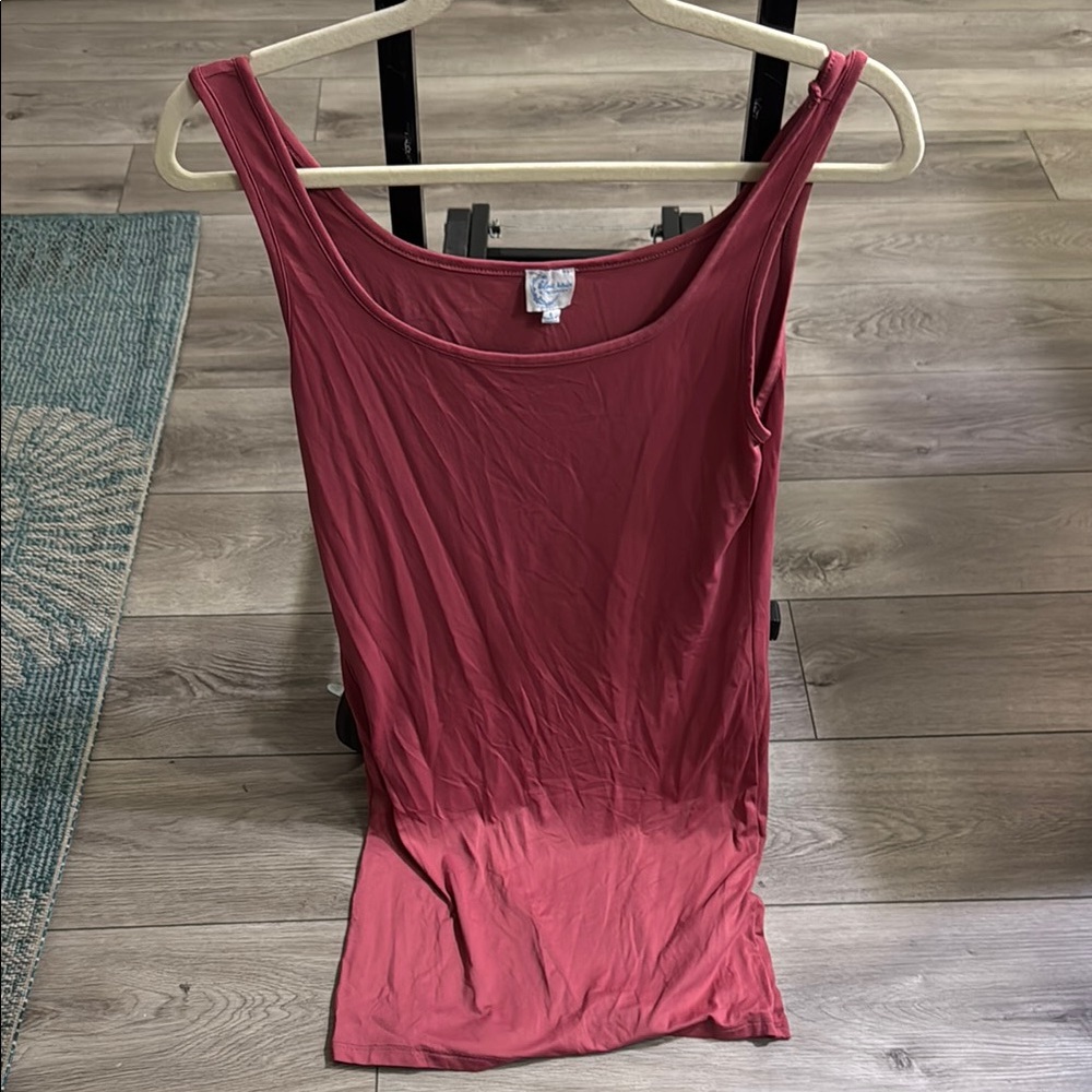 Francesca's Collections Red Sleeveless Tank Dress